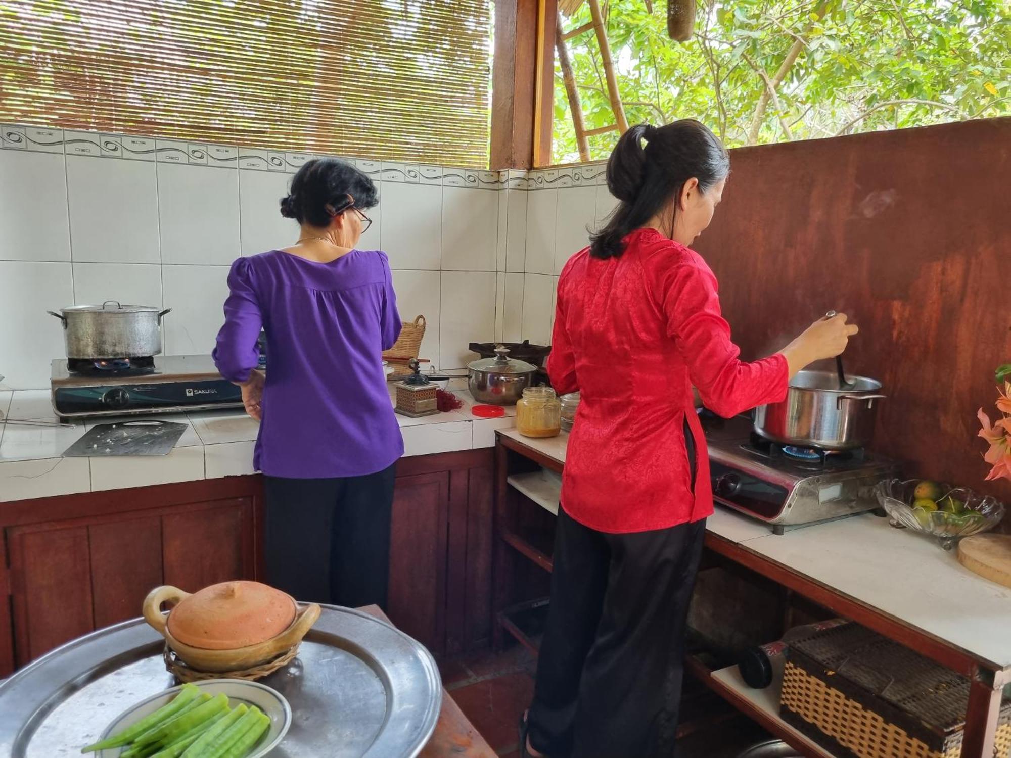 Ba Danh Homestay & Kitchen - Ben Tre Mekong Exterior foto